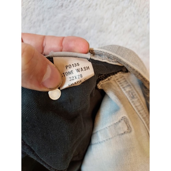 Ash Erie Jeans Mens 32x39 Stone Wash Denim Slim Straight Leg Stretch Casual - Picture 6 of 11